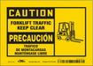 Safety Sign 5 inx7 in Vinyl