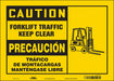 Safety Sign 10 inx14 in Vinyl
