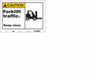 Safety Sign 10 in x 14 in Polyethylene