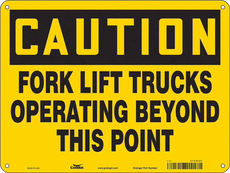 Safety Sign 18 inx24 in Aluminum
