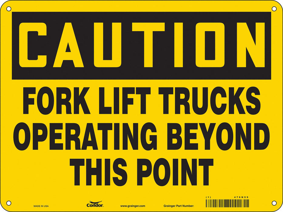 Safety Sign 18 inx24 in Polyethylene