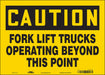 Safety Sign 10 inx14 in Vinyl