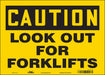 Safety Sign 10 in x 14 in Vinyl
