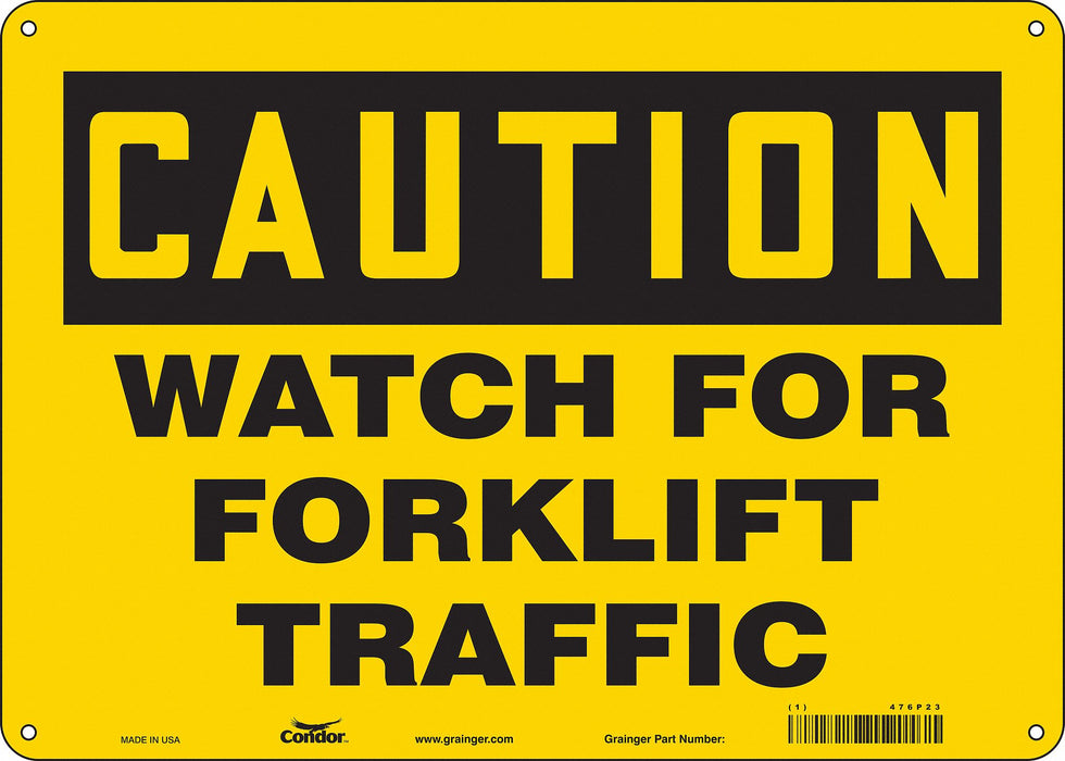Safety Sign 10 inx14 in Aluminum