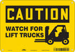 J6972 Safety Sign 7 in x 10 in Aluminum