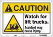 Safety Sign 10 in x 14 in Polyethylene