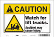 Safety Sign 7 in x 10 in Vinyl