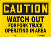Safety Sign 10 inx14 in Aluminum