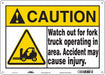 Safety Sign 10 in x 14 in Polyethylene