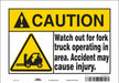 Safety Sign 7 inx10 in Vinyl