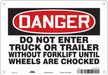 Safety Sign 7 in x 10 in Polyethylene