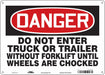 Safety Sign 10 inx14 in Polyethylene
