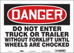 Safety Sign 10 inx14 in Vinyl