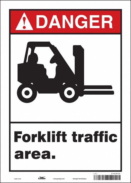 Safety Sign 14 inx10 in Vinyl
