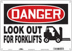 Safety Sign 10 inx14 in Polyethylene