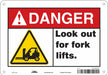 Safety Sign 7 inx10 in Polyethylene