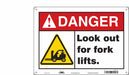Safety Sign 10 in x 14 in Polyethylene