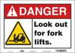 Safety Sign 10 in x 14 in Vinyl