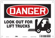 Safety Sign 7 in x 10 in Polyethylene