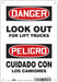 Safety Sign 10 in x 7 in Polyethylene