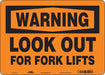 Safety Sign 10 in x 14 in Aluminum