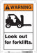Safety Sign 10 inx7 in Polyethylene