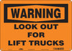 Safety Sign 10 in x 14 in Polyethylene