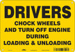 Safety Sign 7 in x 10 in Aluminum