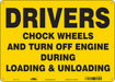 Safety Sign 10 inx14 in Vinyl