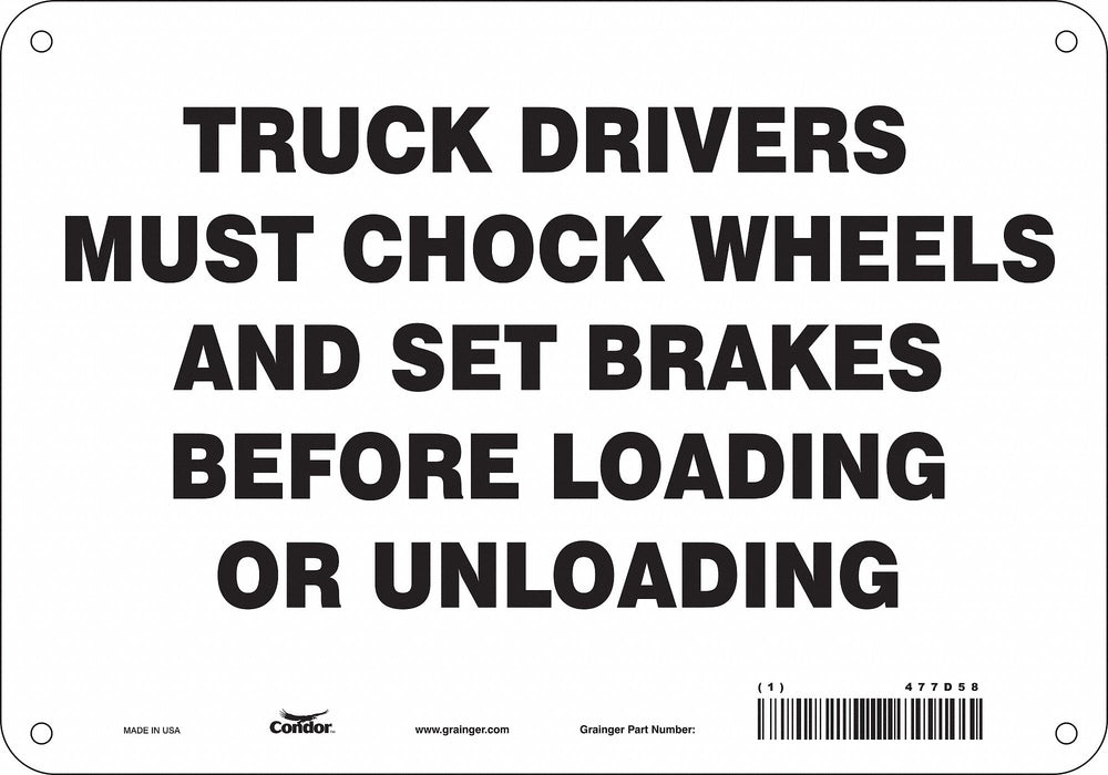 Safety Sign 7 in x 10 in Vinyl