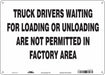 Safety Sign 10 inx14 in Vinyl