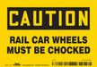 Safety Sign 3.5in x 5in Vinyl