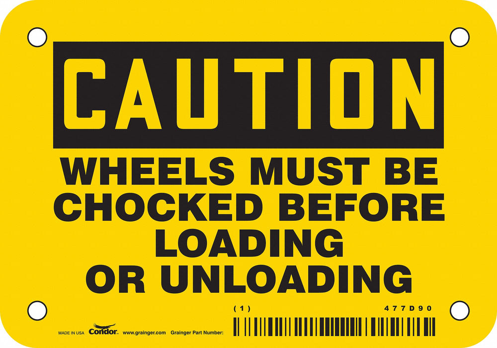 Safety Sign 3 1/2 inx5 in Vinyl