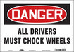 Safety Sign 10 in x 14 in Vinyl