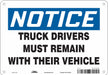 Safety Sign 7 in x 10 in Aluminum