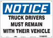 Safety Sign 10 inx14 in Polyethylene