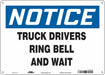 Safety Sign 10 inx14 in Polyethylene