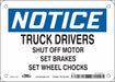 Safety Sign 5 in x 7 in Vinyl