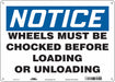 Safety Sign 10 inx14 in Polyethylene