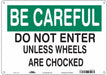 Safety Sign 10 in x 14 in Aluminum