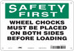 Safety Sign 7 in x 10 in Aluminum
