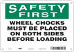 Safety Sign 7 in x 10 in Polyethylene