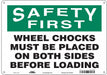 Safety Sign 10 inx14 in Vinyl