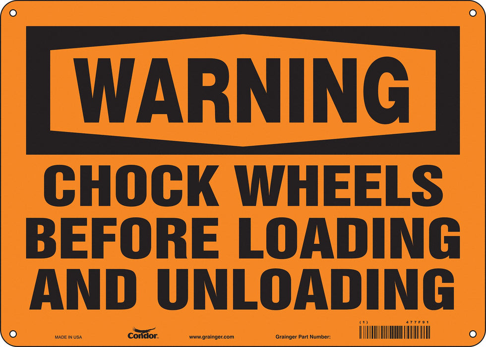 Safety Sign 10 inx14 in Aluminum
