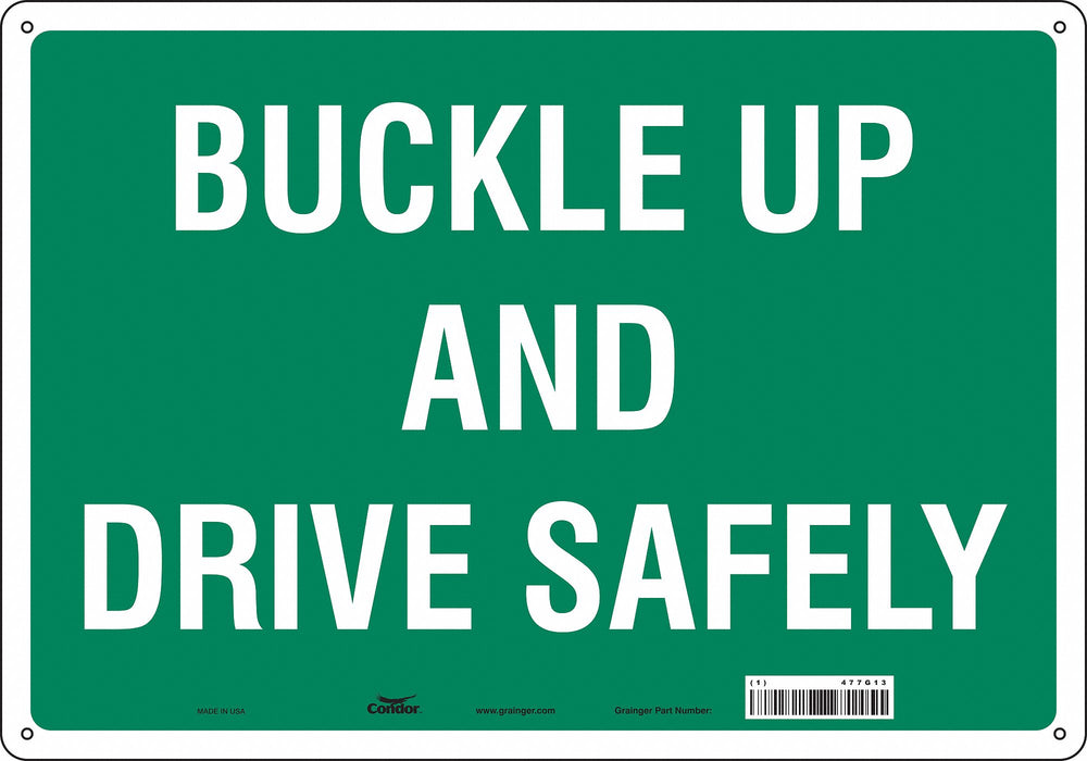 Safety Sign 14 inx20 in Polyethylene