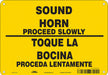 Safety Sign 7 inx10 in Polyethylene