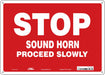 Safety Sign 10 inx14 in Aluminum