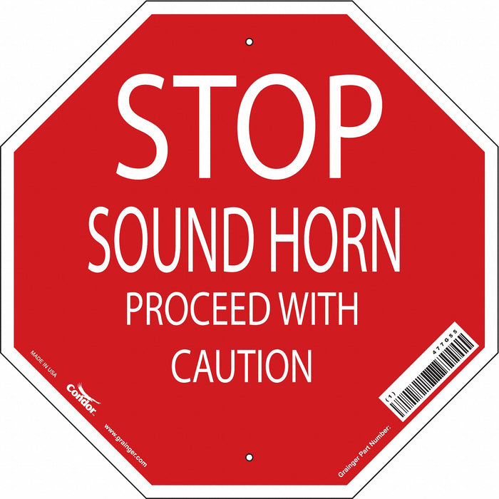 Safety Sign 18 inx18 in Aluminum
