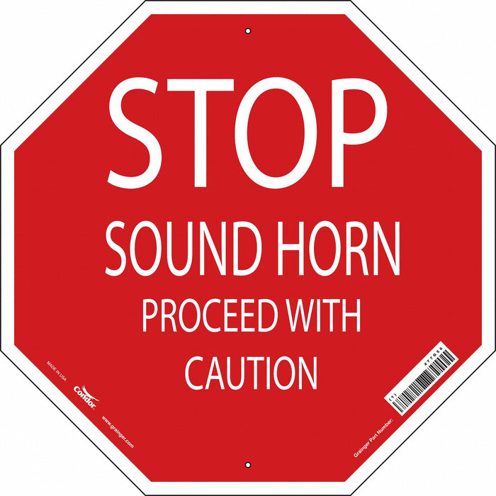 Safety Sign 24 in x 24 in Aluminum