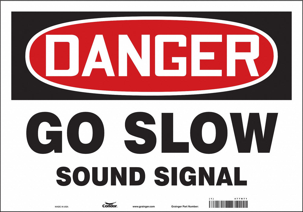 Safety Sign 14 inx20 in Vinyl